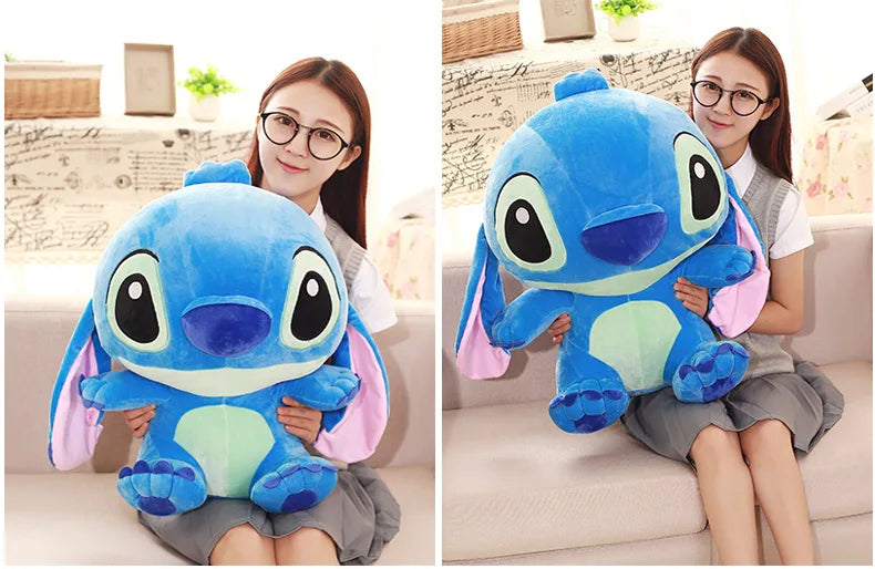 Pluszowa Maskotka Stitch & Angel – 35/45/55/65 cm | Disney Kawaii Poduszka Prezent Dekoracja