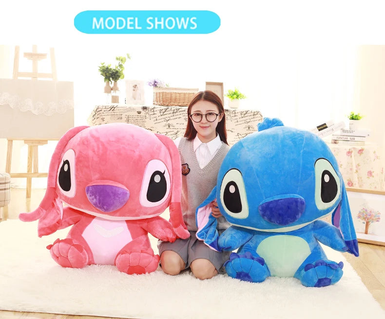 Pluszowa Maskotka Stitch & Angel – 35/45/55/65 cm | Disney Kawaii Poduszka Prezent Dekoracja