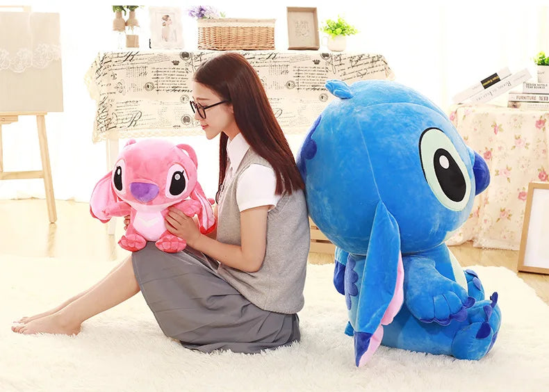 Pluszowa Maskotka Stitch & Angel – 35/45/55/65 cm | Disney Kawaii Poduszka Prezent Dekoracja