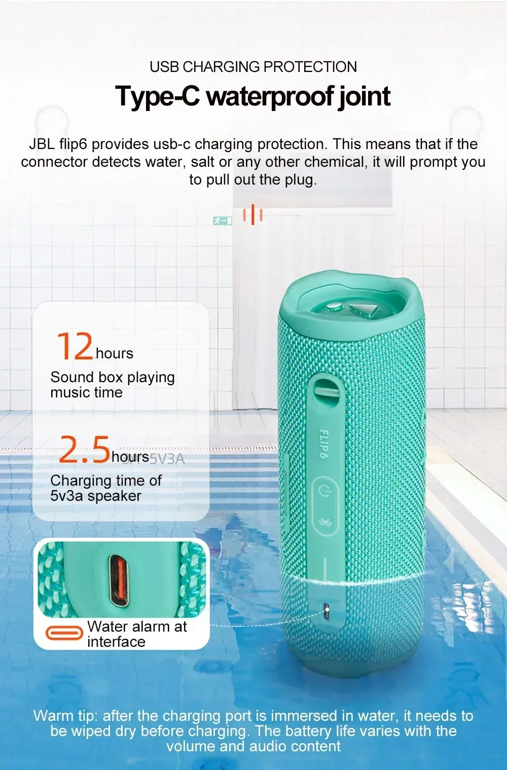 JBL FLIP6 – Wodoodporny Głośnik Bluetooth z Bass Boost i Tweeterem