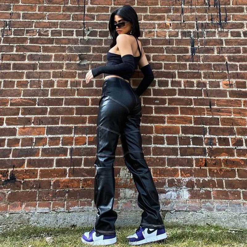 Jesienna Modna Koszulka Damska z Odpinanymi Rękawami – Slim Fit, Halter, Streetwear