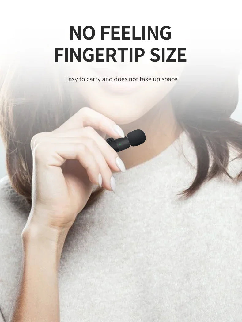 Xiaomi Bezprzewodowy Mikrofon Lavalier | Mini Mikrofon z Wymienną Osłoną Przeciwwiatrową