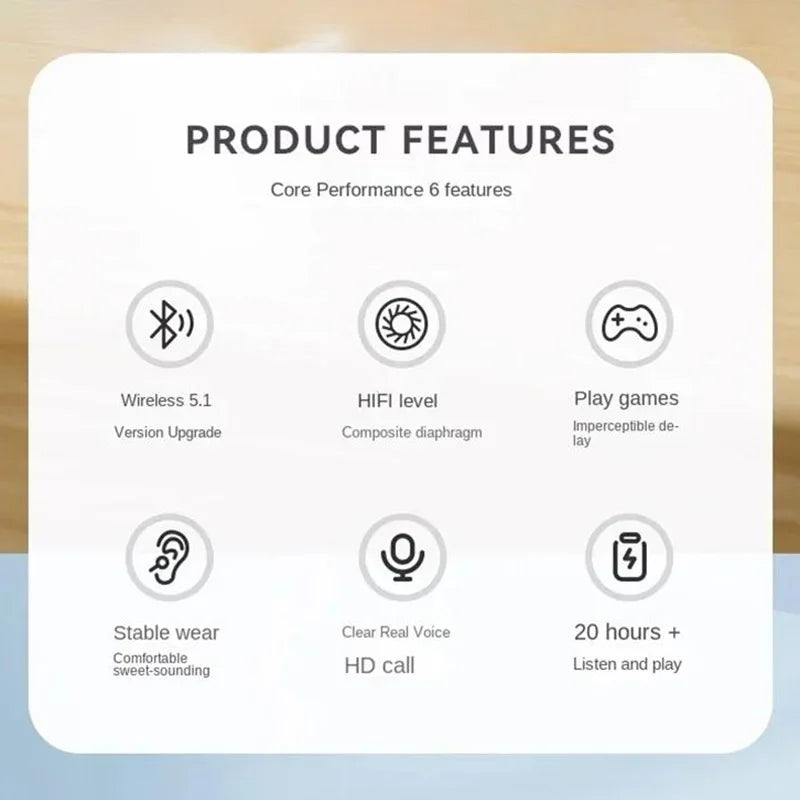Xiaomi P9 Pro Max – Bezprzewodowe Słuchawki z Mikrofonem | iOS & Android