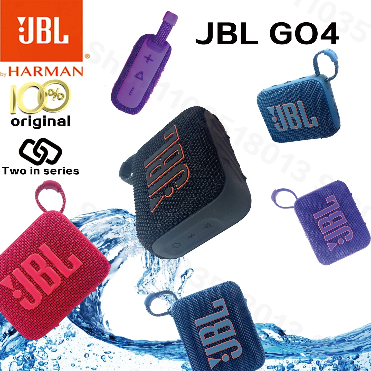 JBL GO 4 – Bezprzewodowy Głośnik Bluetooth, Przenośny, Wodoodporny, Idealny na Sport i Outdoor