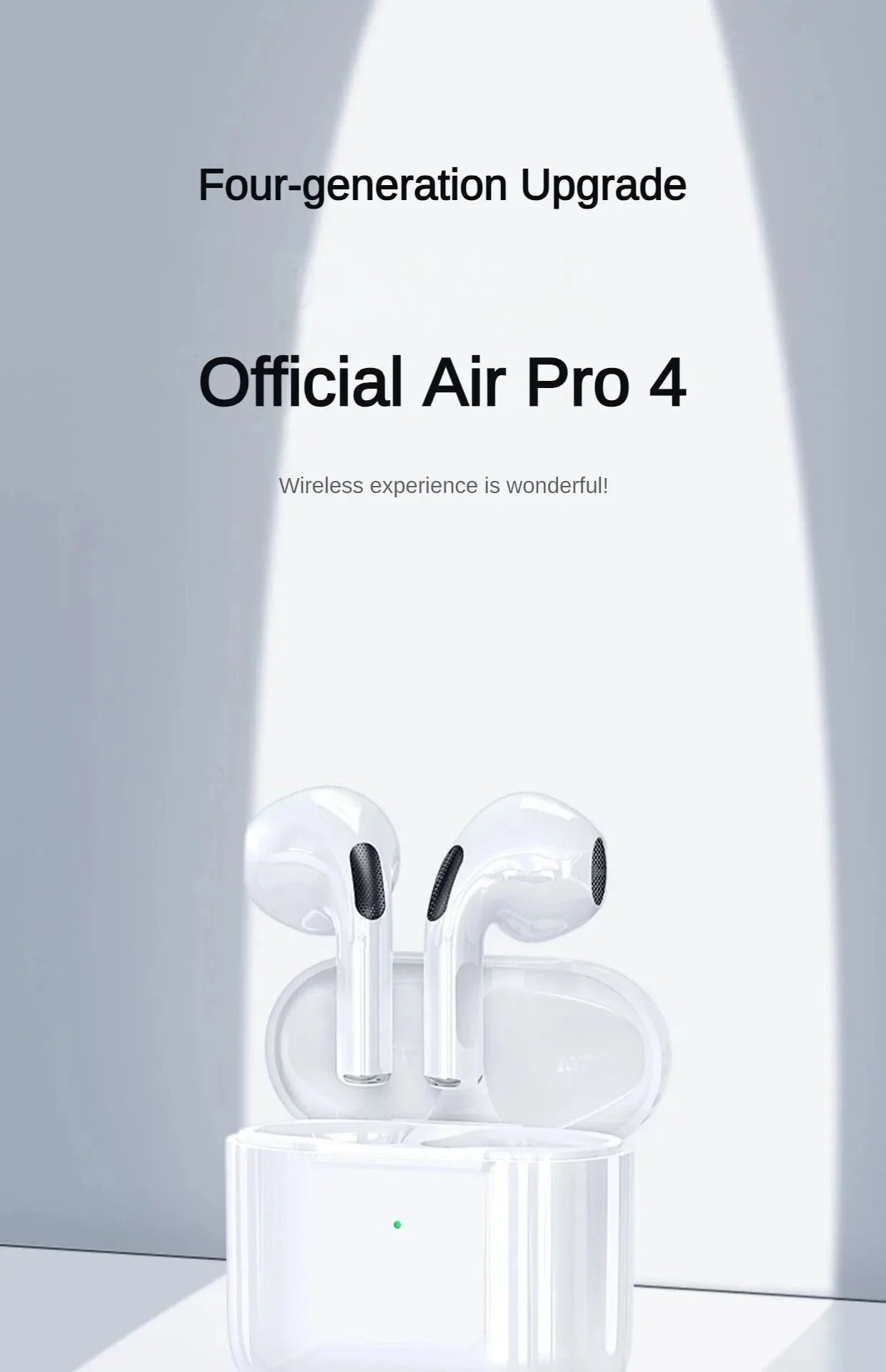 Nowe Air Pro4 – Bezprzewodowe Mini Słuchawki TWS do iOS/Android
