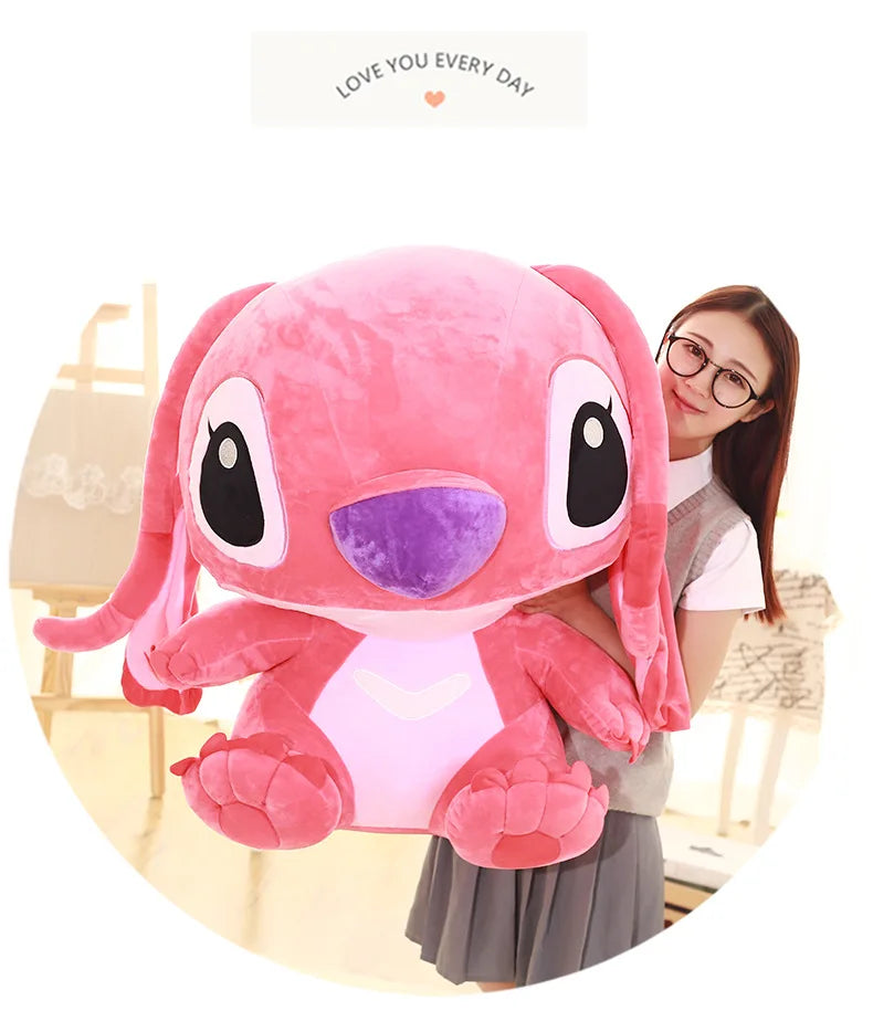Pluszowa Maskotka Stitch & Angel – 35/45/55/65 cm | Disney Kawaii Poduszka Prezent Dekoracja