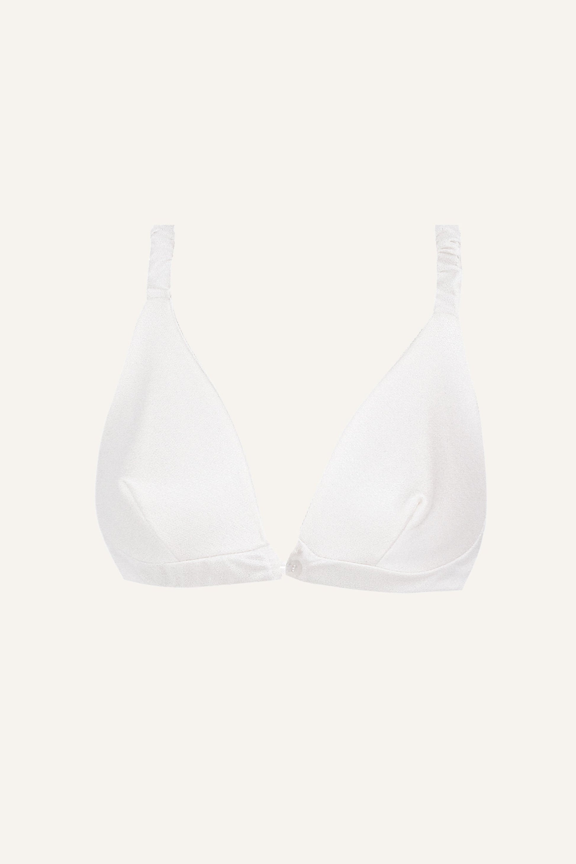 Silk Front-Open Bra – White-0