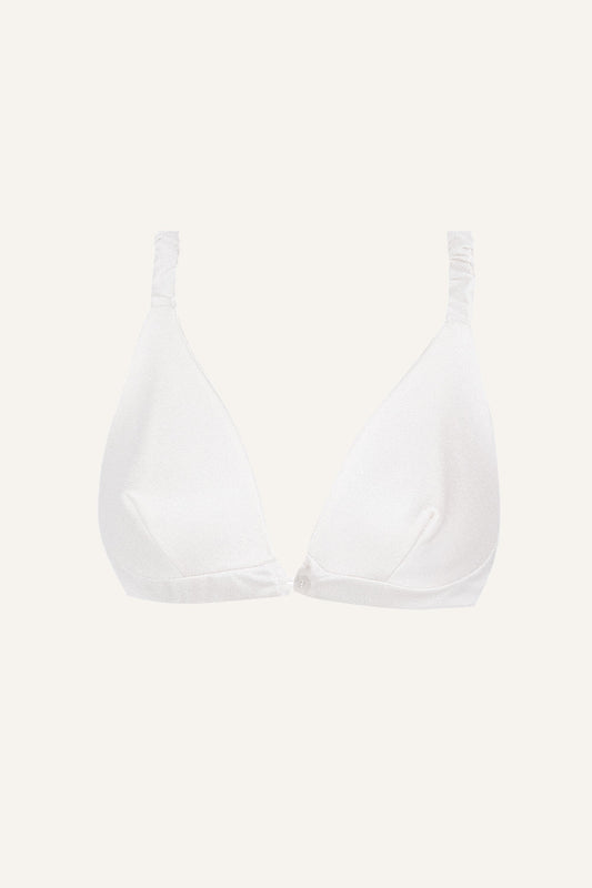 Silk Front-Open Bra – White-0