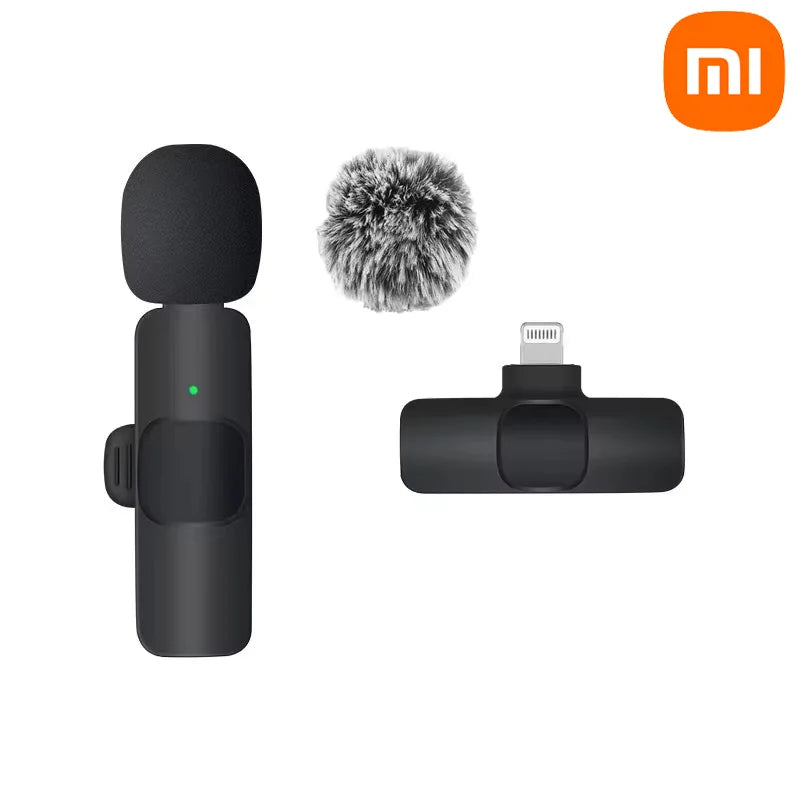 Xiaomi Bezprzewodowy Mikrofon Lavalier | Mini Mikrofon z Wymienną Osłoną Przeciwwiatrową
