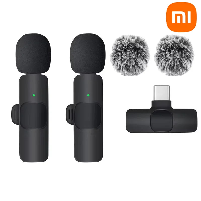 Xiaomi Bezprzewodowy Mikrofon Lavalier | Mini Mikrofon z Wymienną Osłoną Przeciwwiatrową