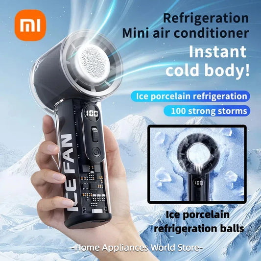 Xiaomi Przenośny Klimatyzator i Wentylator Ręczny | Mini Turbo Wiatrak 3000mAh USB – MIJIA