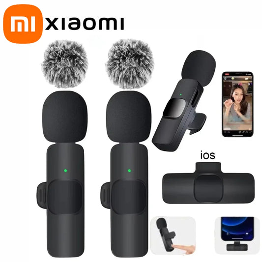 Xiaomi Bezprzewodowy Mikrofon Lavalier | Mini Mikrofon z Wymienną Osłoną Przeciwwiatrową
