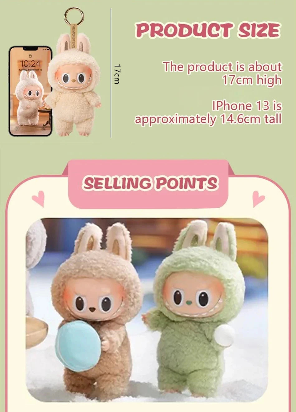 Labubu Blind Box – Kolekcjonerska Figurka z Serii The Monsters (Niespodzianka)