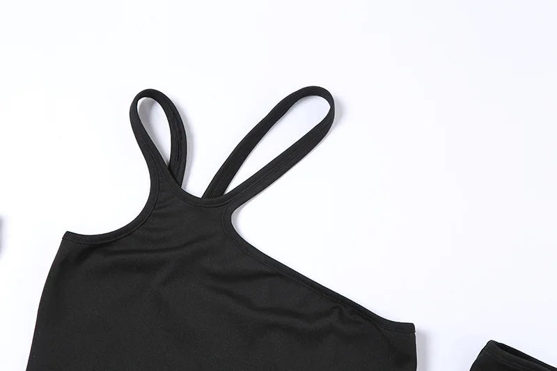 Jesienna Modna Koszulka Damska z Odpinanymi Rękawami – Slim Fit, Halter, Streetwear