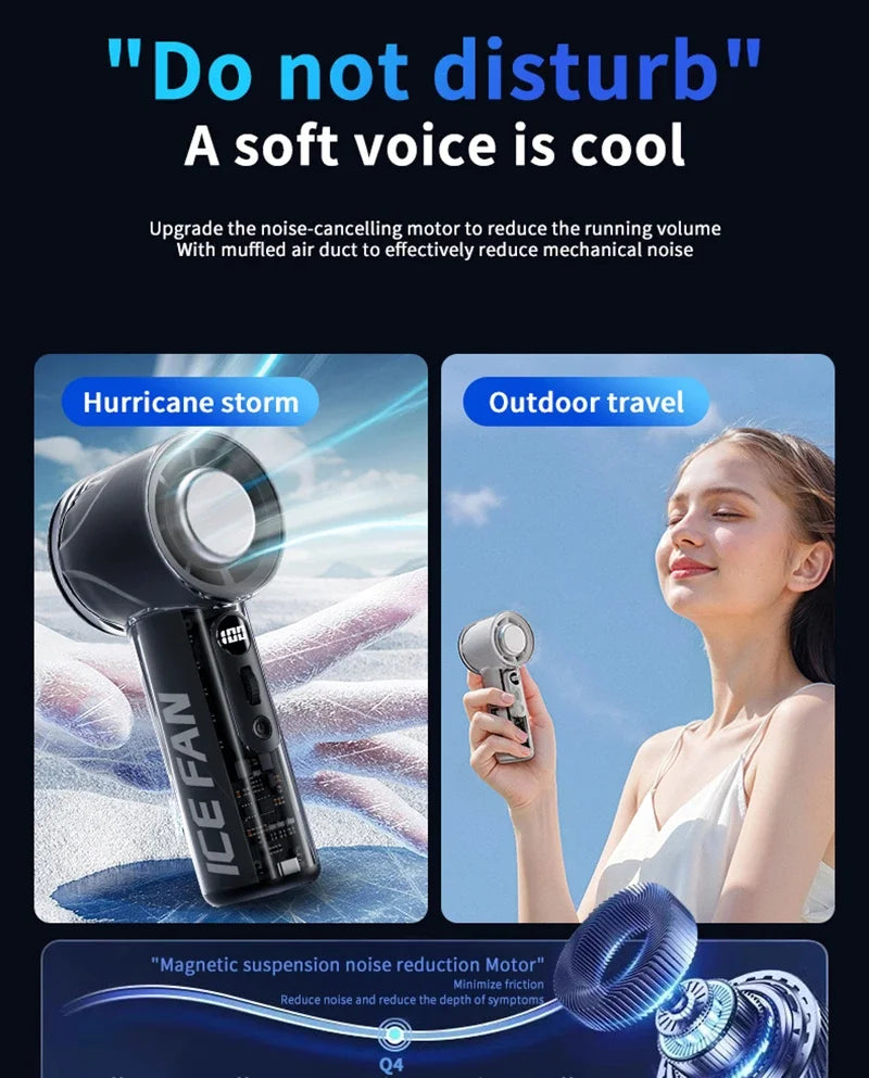 Xiaomi Przenośny Klimatyzator i Wentylator Ręczny | Mini Turbo Wiatrak 3000mAh USB – MIJIA