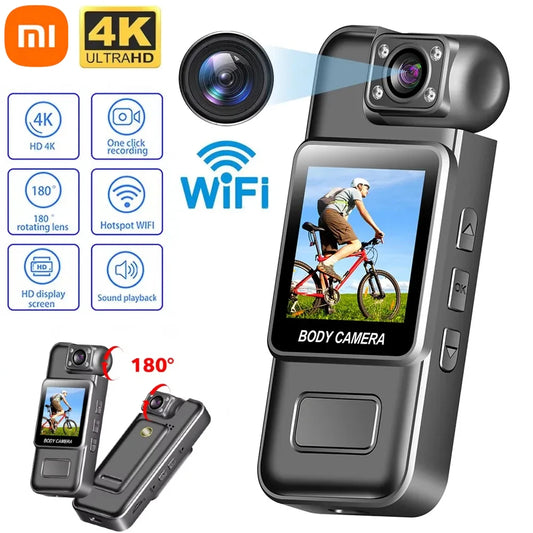 Xiaomi Mini Kamera 4K Ultra HD WiFi | Kamerka Sportowa z Nocnym Trybem i Nagrywaniem DV