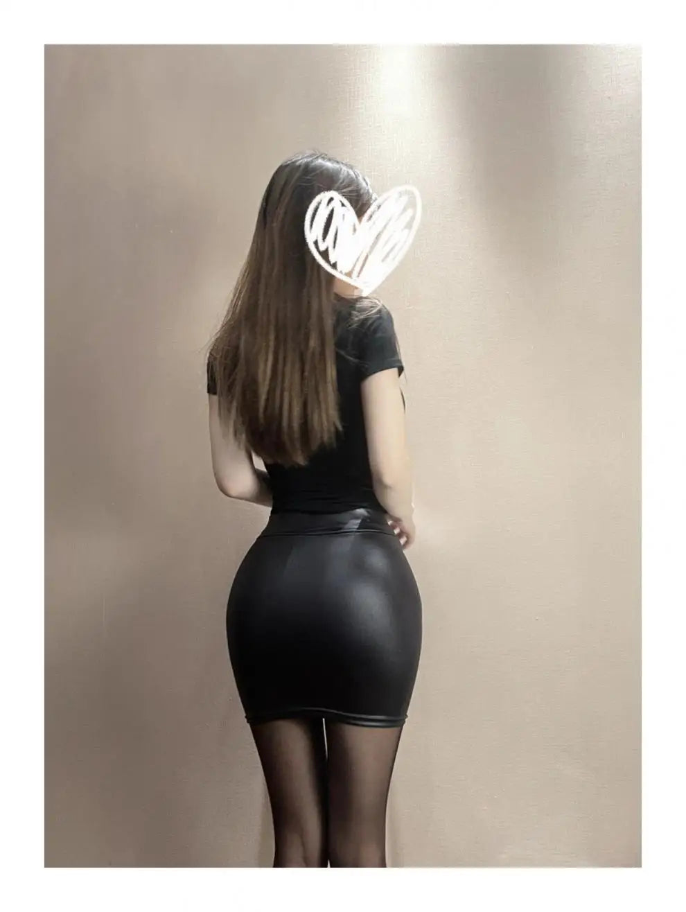 Czarna Ołówkowa Mini Spódniczka z Imitacji Skóry | Wysoki Stan, Seksowna, Modna, Koreański Styl