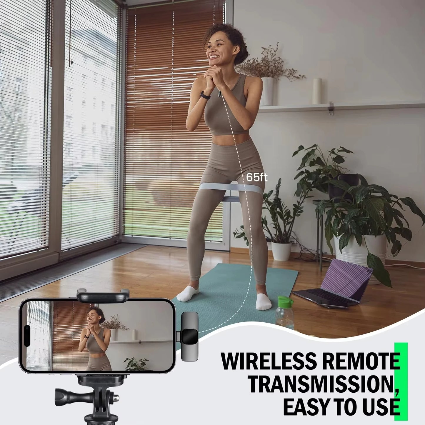 Xiaomi Bezprzewodowy Mikrofon Lavalier | Mini Mikrofon z Wymienną Osłoną Przeciwwiatrową