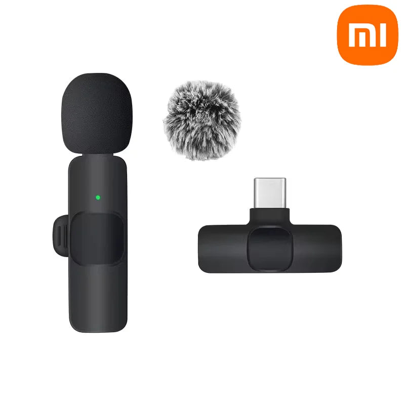 Xiaomi Bezprzewodowy Mikrofon Lavalier | Mini Mikrofon z Wymienną Osłoną Przeciwwiatrową
