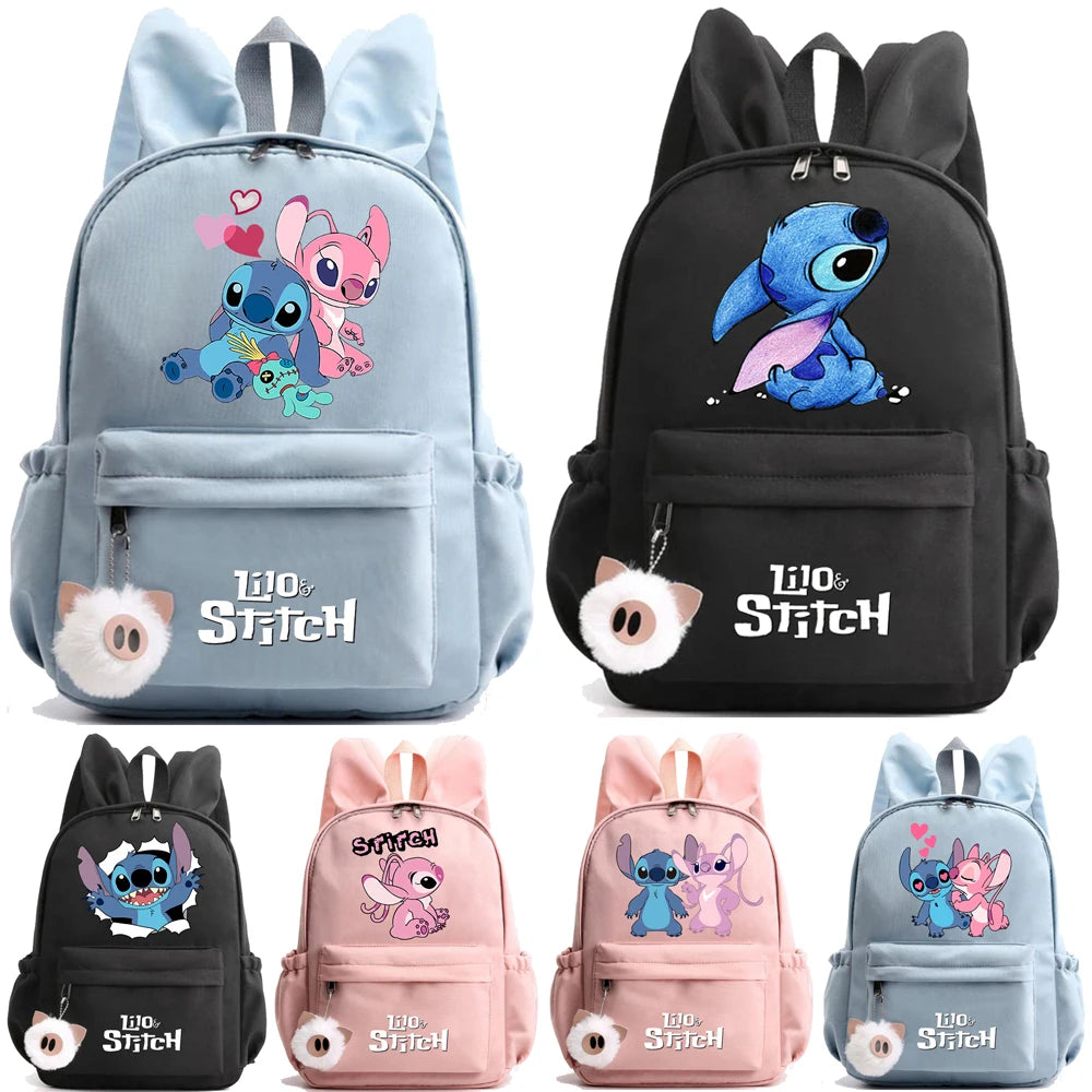 Uroczy Plecak Stitch – Disney Lilo & Stitch dla Dzieci, Młodzieży i Kobiet | Szkolny / Codzienny / Prezent