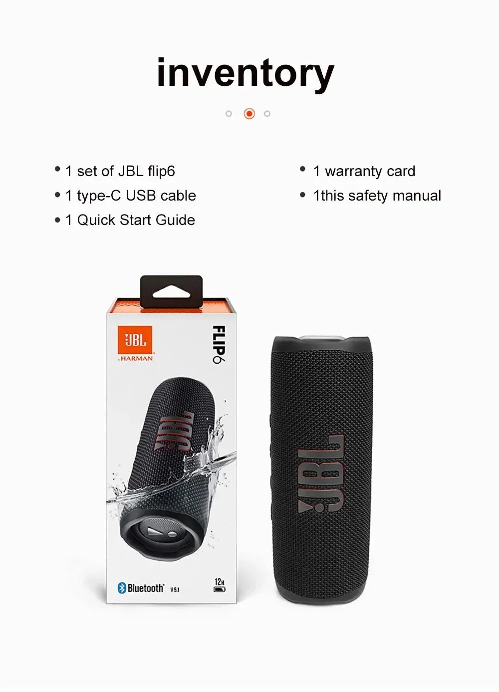 JBL FLIP6 – Wodoodporny Głośnik Bluetooth z Bass Boost i Tweeterem