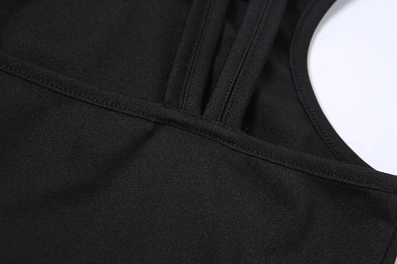 Jesienna Modna Koszulka Damska z Odpinanymi Rękawami – Slim Fit, Halter, Streetwear